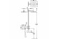 Набор baterii termostatycznej монтажной 2-drożnej Therm-box prysznicowej, TRES CUADRO - Белый Матовая
