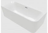 Ванна пристенная для монтажа углового с левой stronie SQUARE, 1800 x 800 mm, Villeroy & Boch, Loop & Friends - Weiss Alpin