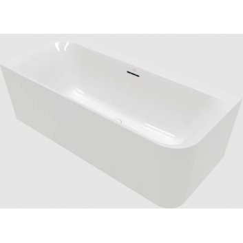 Ванна пристенная для монтажа углового с левой stronie SQUARE, 1800 x 800 mm, Villeroy & Boch, Loop & Friends - Weiss Alpin