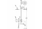Набор baterii termostatycznej монтажной 2-drożnej Therm-box prysznicowej, TRES FUJI - Хром
