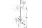Набор baterii termostatycznej монтажной 2-drożnej Therm-box prysznicowej, TRES MAX-TRES - Хром 