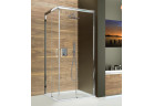 Душевая кабина прямоугольная Sanplast KNL/FREEZONE-80x100-S cyW0, высота 190 cm, вариант левосторонний, профиль серебряный глянцевый