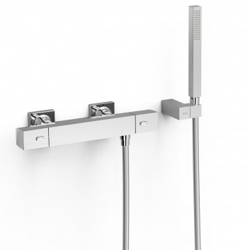 Настенный термостатический смеситель душевая, TRES OVER-WALL - Хром 