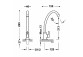 Смеситель однорычажный для раковины, TRES BASE - Хром 