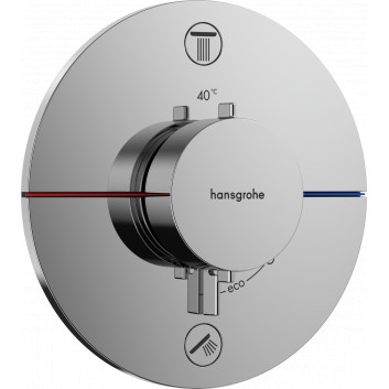 Смеситель термостатическая, скрытая do 1 odbiornika, Hansgrohe ShowerSelect Comfort S - Белый Матовый