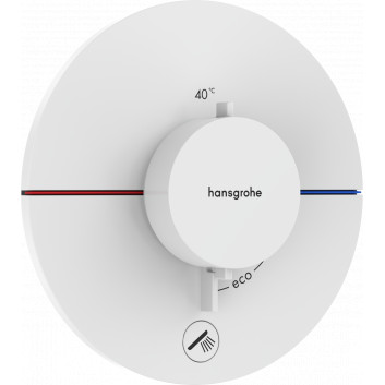 Смеситель термостатическая, скрытая do 1 odbiornika z dodatkowym wyjściem, Hansgrohe ShowerSelect Comfort S - Чёрный Матовый