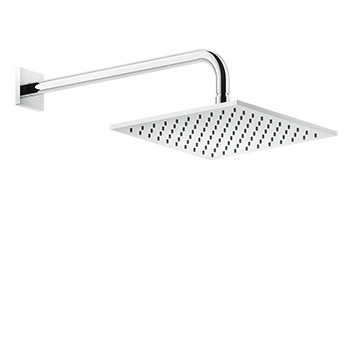 Верхний душ Gessi Rilievo, квадратная, 250x250mm, держатель настенные 389mm, хром