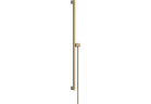 Душевая штанга S Puro 90 cm z suwakiem EasySlide и шлангом przysznicowym Isiflex 160cm, Hansgrohe Unica - Бронза Szczotkowany