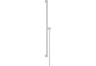 Душевая штанга S Puro 90 cm z suwakiem EasySlide и шлангом przysznicowym Isiflex 160cm, Hansgrohe Unica - Белый Матовый