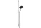 Душевой гарнитур 130 3jet штанга S Puro 90 cm PushSlider i tekstylnym wężem душевым Designflex 160 cm, Hansgrohe Rainfinity - Хром