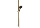 Душевой гарнитур 130 3jet штанга S Puro 90 cm PushSlider i tekstylnym wężem душевым Designflex 160 cm, Hansgrohe Rainfinity - Бронза Szczotkowany