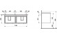 Шкафчик для раковины Laufen BASE 47x53x26,5, петля с левой стороны - белая