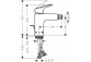 Однорычажный смеситель для биде 100 с набором слива-перелива, Hansgrohe Logis - Чёрный Матовый