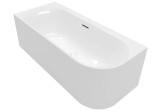 Ванна пристенная для монтажа углового с левой stronie OVAL, 1700 x 750 mm, Villeroy & Boch, Loop & Friends - Weiss Alpin