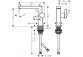 Однорычажный смеситель для раковины 110 Fine CoolStart Ecosmart+ с набором слива-перелива Push-Open, Hansgrohe Tecturis E - Хром