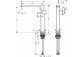 Однорычажный смеситель для раковины 240 Finie для накладных раковин, CoolStart без сливного набора, Hansgrohe Tecturis E - Хром 