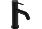 Однорычажный смеситель для раковины 80 CoolStart с набором слива-перелива, Hansgrohe Tecturis S - Чёрный Матовый