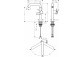 Однорычажный смеситель для раковины 210 Finie, CoolStart z поворотный изливом, с набором слива-перелива Push-Open, Hansgrohe Tecturis S - 