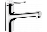 Однорычажный смеситель кухонный 150, металлическая выдвижной излив, 2jet, Hansgrohe Zesis M33 - Хром 