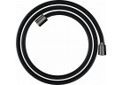 Tekstylny душевой шланг 1,60 m z nakrętką stożkową i cylindryczną, AXOR ShowerSolutions - Чёрный Хром Полированный