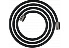 Tekstylny душевой шланг 2 m z nakrętkami cylindrycznymi, AXOR ShowerSolutions - Чёрный Хром Полированный