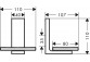 Мыльница, AXOR Universal Rectangular - Бронза Szczotkowany