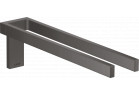 Двойной вешалка для полотенец, AXOR Universal Rectangular - Чёрный Хром Szczotkowany
