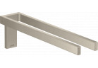 Двойной вешалка для полотенец, AXOR Universal Rectangular - Никель Szczotkowany