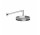 Верхний душ Gessi Anello, круглая, 218mm, regulowana, с держателем ściennym 343mm - Black Metal Brushed PVD