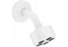 Душевая лейка 75 1jet EcoSmart с душевым кронштейном, AXOR One - Белый Матовый 