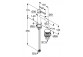 Однорычажный смеситель для раковины 75, KLUDI NOVA FONTE Pura - Чёрный мат.