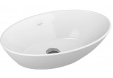 Накладная раковина Vitra Geo Oval, 60x38 cm, без отверстия под смеситель, белая