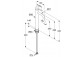 Однорычажный смеситель для раковины, wys. 275 mm, KLUDI NOVA FONTE Pura - Хром