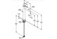 Однорычажный смеситель для раковины, wys. 275 mm, KLUDI NOVA FONTE Pura - Чёрный мат.