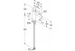 Однорычажный смеситель для раковины, bez zestawu, KLUDI BOZZ - Чёрный мат.