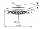 Головка душа 245 mm, KLUDI A-QA - Чёрный мат. 