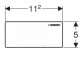 Плитка przycisku zdalnego, Geberit TYP 70 - Стекло белый