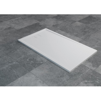 Поддон из конгломерата SanSwiss Livada W20AS прямоугольный 120x80 cm - белый