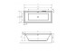 Ванна прямоугольная Excellent Wave Slim 180x80 cm акриловая, белая