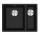 Zlewozmywak do podbudowy Franke Maris MRG 160-34-15 553x433 mm - чёрный мат.