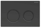 Кнопка Geberit Omega20 смывной фронтальный/górny для смывных бачков скрытого монтажа - чёрный мат./чёрный глянец/чёрный мат.