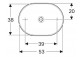 Накладная раковина, Geberit VariForm - Белый / KeraTect