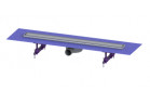 Линейный канал Kessel Linearis Compact для ванны полный комплект, длина 750 mm, серебряный