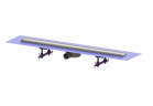 Линейный канал Kessel Linearis Compact для ванны полный комплект, длина 950 mm, серебряный