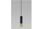 Lampa подвесной Sollux Ligthing LOOPEZ 1, GU10 40W, чёрный/золотой
