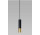 Lampa подвесной Sollux Ligthing LOOPEZ 1, GU10 40W, чёрный/золотой