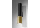 Бра Sollux Ligthing LOOPEZ , GU10 2x40W, чёрный/золотой