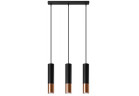 Lampa подвесной Sollux Ligthing LOOPEZ 3L , GU10 3x40W, 3x12W LED, чёрный/медь