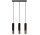 Lampa подвесной Sollux Ligthing LOOPEZ 3L , GU10 3x40W, 3x12W LED, чёрный/медь