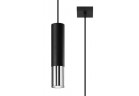 Lampa подвесной Sollux Ligthing LOOPEZ 1, GU10 1x40W 1x12W, чёрный/хром